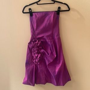 Vintage metallic purple dress